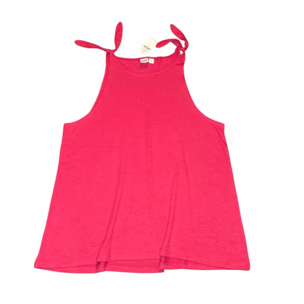 GAP Fuchsia Sleeveless Top with Knotted Straps Size M